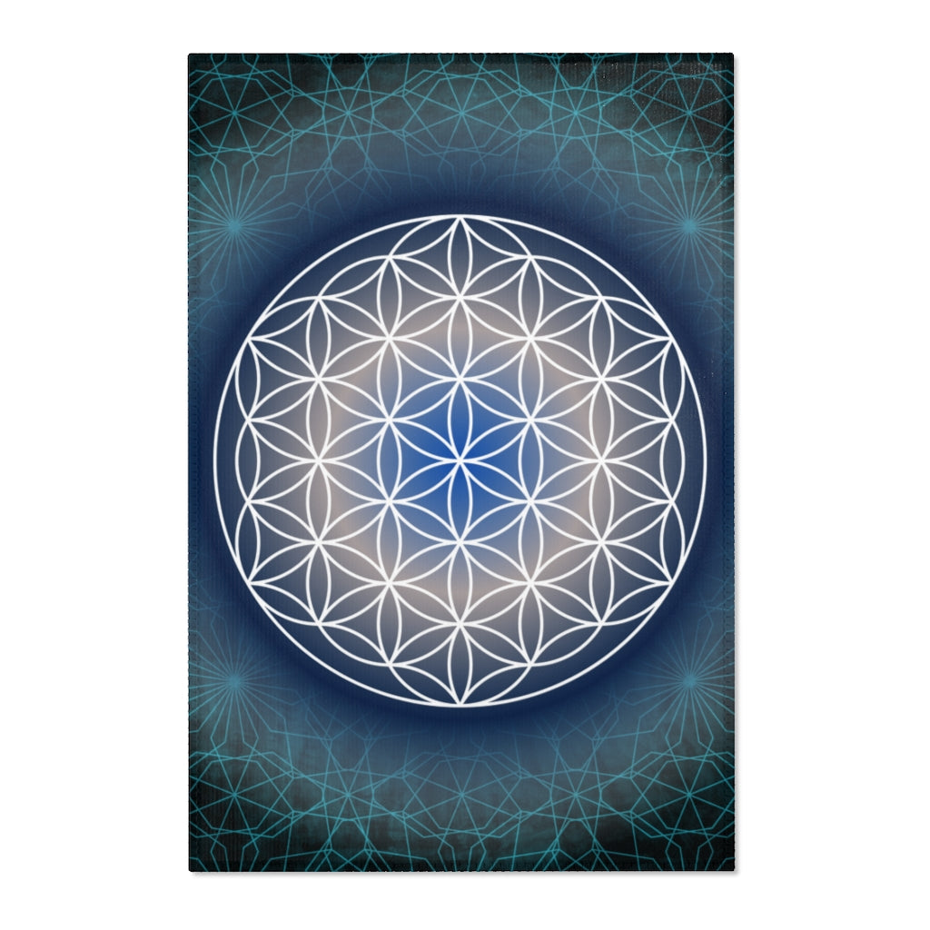 Flower of Life Area Rugs For Office