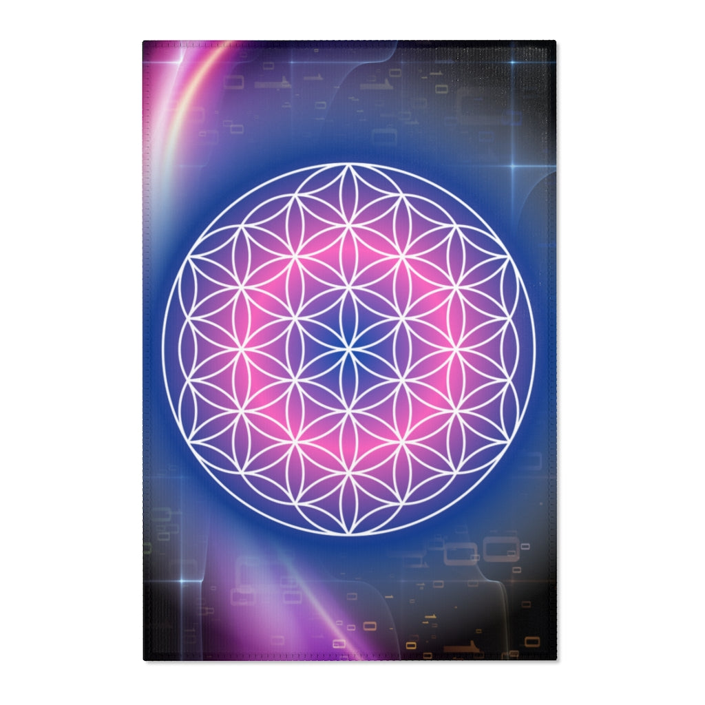 Flower of Life Area Rug For Office