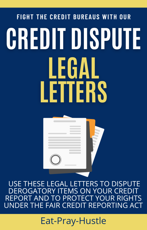 Credit Dispute Legal Letters (TO USE FOR ALL PURPOSES + the DIY CREDIT REPAIR GUIDE step by step instructions)