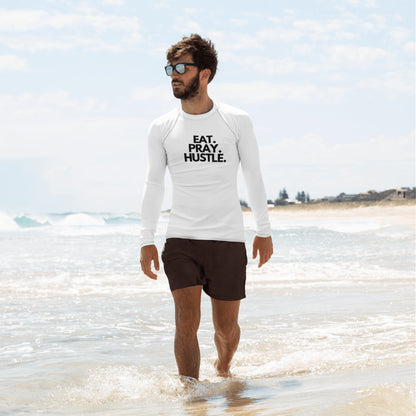 EAT. PRAY. HUSTLE. Men's Rash Guard