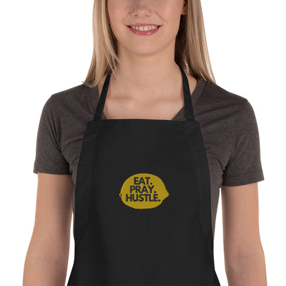 Eat. Pray. Hustle. Embroidered Apron